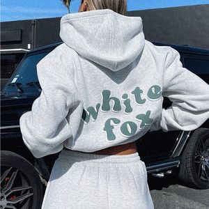 White Fox Sweat Set